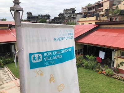 Frá SOS barnaþorpi í Katmandú