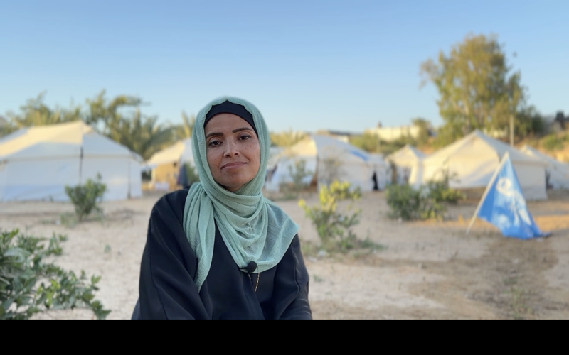 Reem Alreqeb, forstöðukona SOS Barnaþorpanna á Gaza.