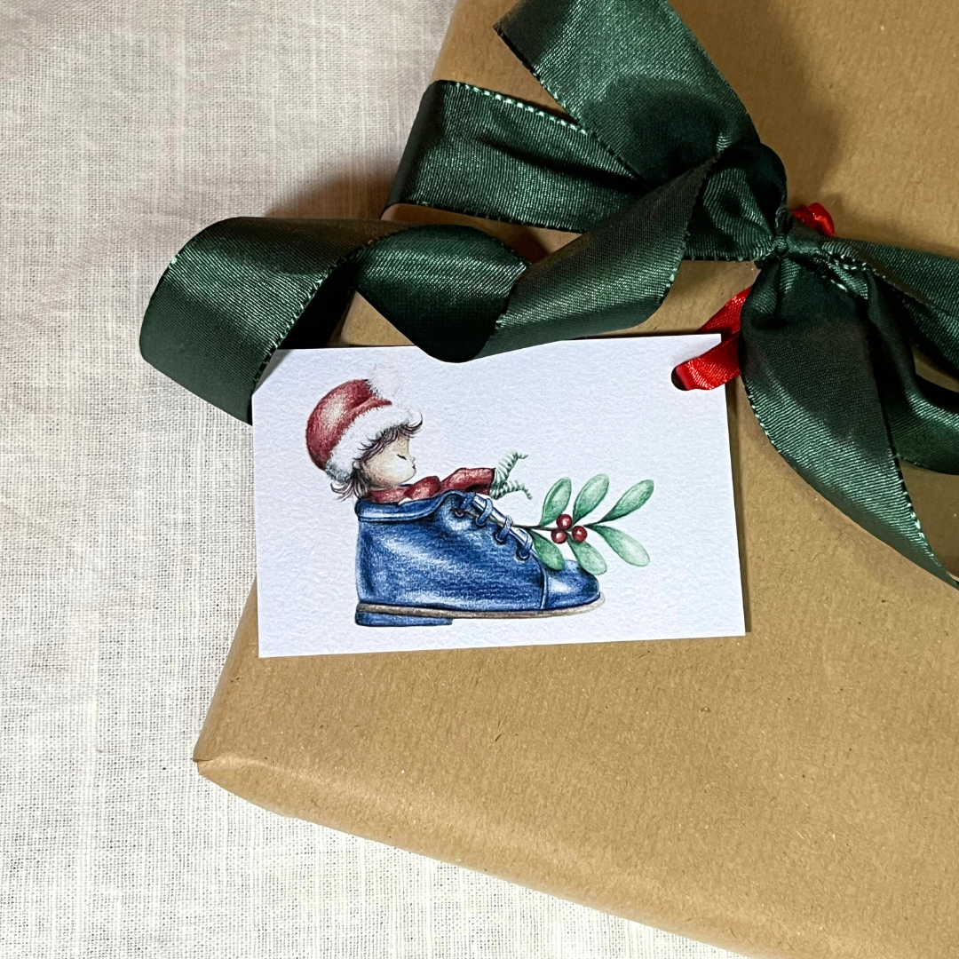 Merkimiðar - Jólaskór (10 stk)