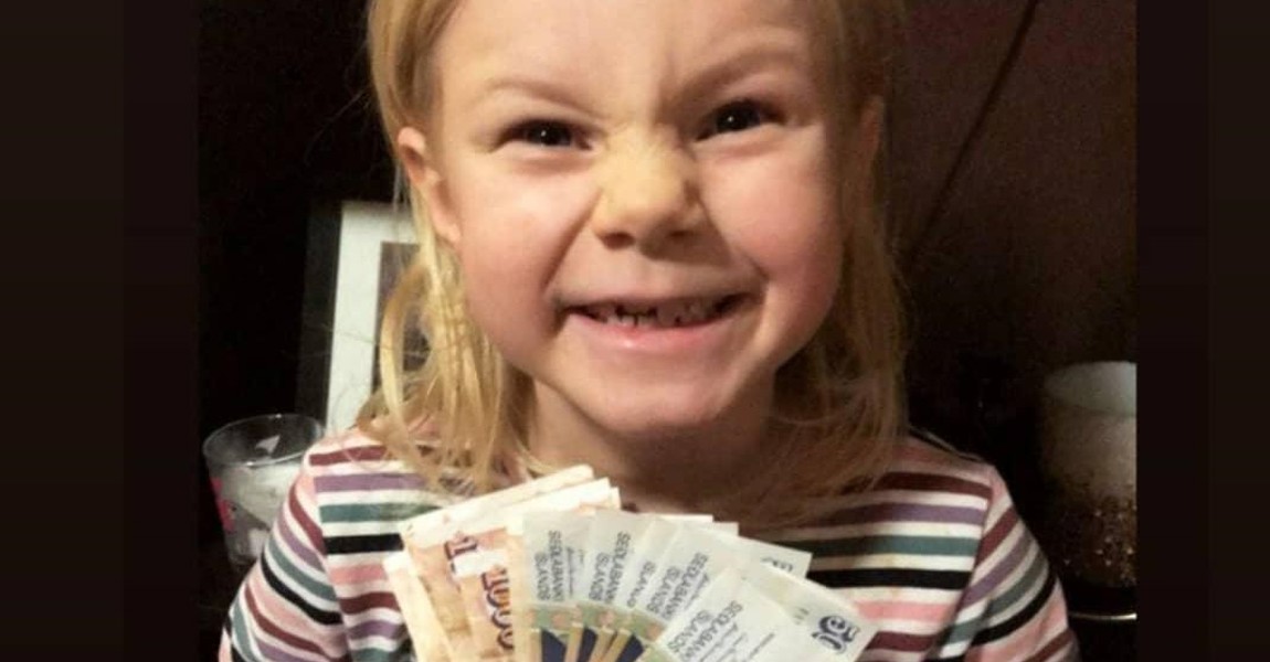 6 ára safnaði 40 þúsund krónum með Instagram ákalli