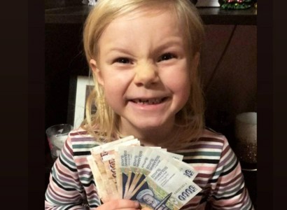 6 ára safnaði 40 þúsund krónum með Instagram ákalli