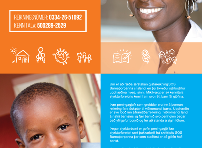 Viltu gefa styrktarbarni þínu gjöf inn á framtíðarreikning?