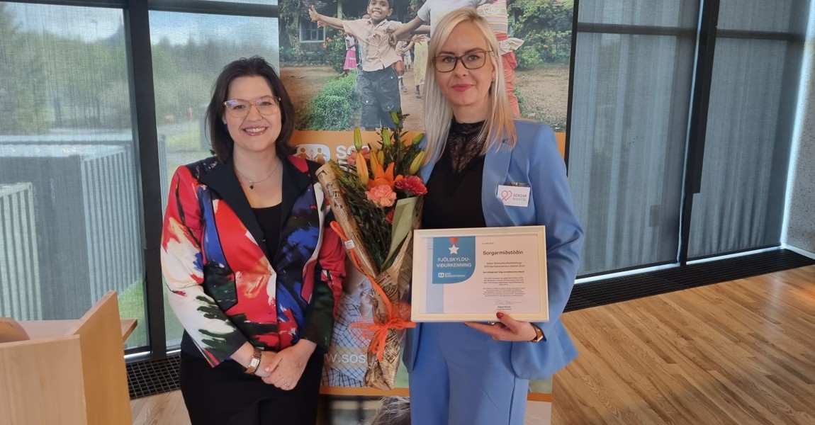 Sorgarmiðstöð hlýtur fjölskylduviðurkenningu SOS